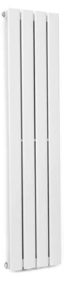 Obrázek produktu pro Blumfeldt Koupelnový radiátor, plochý designový radiátor, ekonomický vertikální plochý radiátor, nástěnné trubkové ohřívače, 380 W vertikální radiátor s termostatem, nástěnný radiátor do koupelen a obýváků