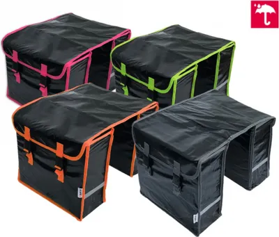 Produktbild von Doppelpacktasche Lynx Bisonyl Fahrrad Satteltasche wasserdicht, 32 Liter Grau, Farbe:Grau