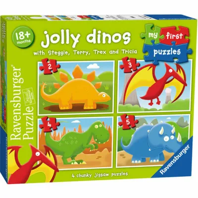 Image de Puzzle de dinosaures 2+3+4+5pièces