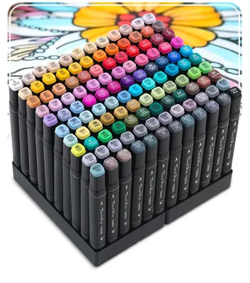 Image de Marqueurs à alcool avec sachet 120 pcs Nukido NK-913