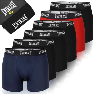 Produktbild von Everlast 6er-Pack Herren-Boxershorts aus Baumwolle, Herrenunterwäsche in verschiedenen Farben – Größe XXL