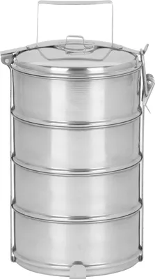 Image de Boite repas MagicHome SS682, inox, 4x 1200 ml, 16,8x32,6 cm