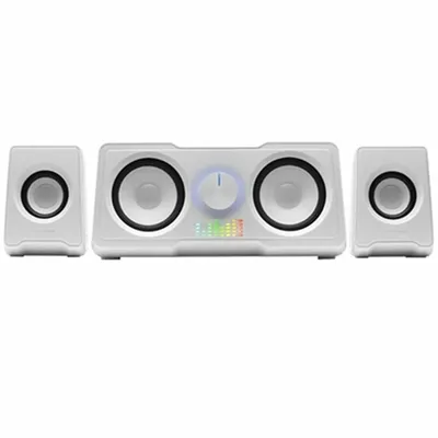 Obrázek produktu pro MARSGAMING MS22W, kompaktní herní reproduktory 2.2, RGB Flow, subwoofer + 4 aktivní reproduktory, DSP Sound 35W, bílá barva