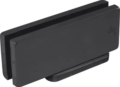 Produktbild von DORMA-Glas Beschlagsset Universal Motion NG33 mit Feststellung, Alu schwarz