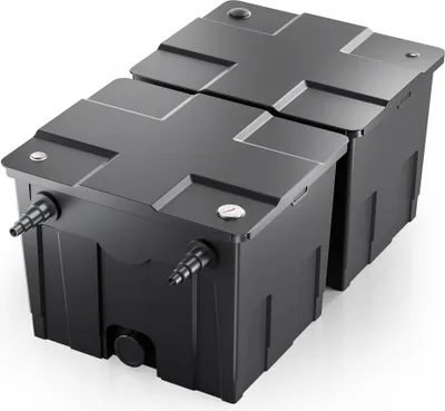 Produktbild von SunSunCBF-350B Teichfilter bis 60000L Teichvolumen max. 10000L/h 2-Kammer Durchlauffilter Modulteichfilter Teich Filter Biofilter