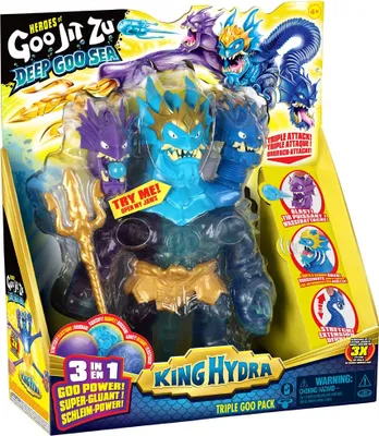 Produktbild von Heroes of Goo Jit Zu - Deep Goo Sea S9 Triple Goo Pack King Hydra