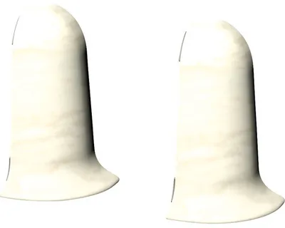 Produktbild von Prinz Aussenecke für Klemmsockelleiste hainbuche 50 x 22 mm 2 Stück
