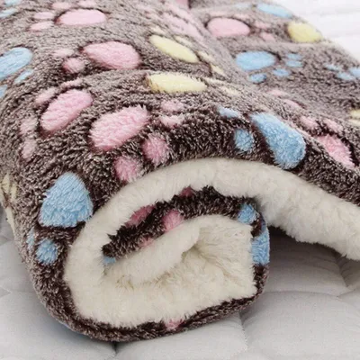 Produktbild von Flanell-Schlafmatte, warme Hundedecke, dickes Kissen, Haustiermatte, Katzenbett für kleine, mittlere und große Haustiere