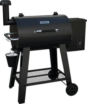 Produktbild von Pelletgrill TENNEKER Metis TP mit digitaler Temperatursteuerung, isolierter Haube, emailliertem Grillrost, Warmhalterost