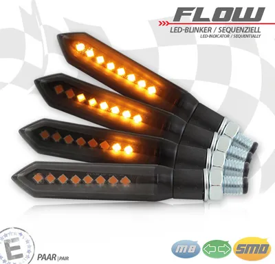 Image de Clignotant LED FLOW SEQ alu noir