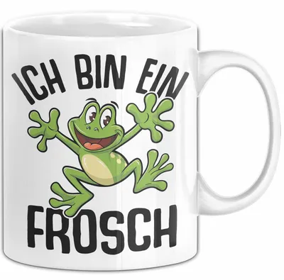 Produktbild von Frosch-Liebhaber Tasse Geschenk Ich Bin Ein Frosch Jungs (Weiß)