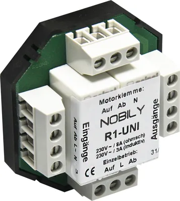 Produktbild von Einzelrelais Trennrelais Relais R1-Uni-230 für Rolladenmotor Rolladen Rollladen Steuerung Rolladenantrieb Rohrmotor Jalousiemotor Jalousie