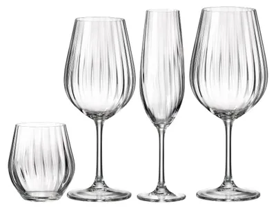 Produktbild von Bohemia Sarah Waterfall Gläser Set 16-teilig Kristallglas