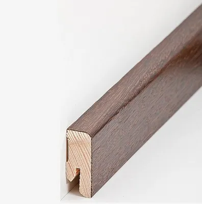 Produktbild von Sockelleiste Echtholzfurnier 16 x 40 x 2500 mm Wenge Echtholzfurnier Fußleiste furniert by PROVISTON 62.5 Meter | 25 Stück