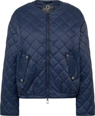 Produktbild von Rabe Damen Steppjacke Dunkelblau Größe 46, kurz, leicht wattiert, Rautenmuster