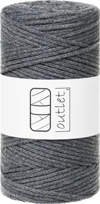 Obrázok produktu pre Tmavošedá pletená šnúrka 3 mm 100 m OUTLET