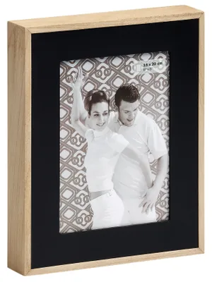 Produktbild von Walther, YP520B,Double Portraitrahmen, 15x20 cm, natur/schwarz