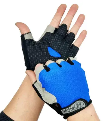 Produktbild von Sommerliche Mesh-Halbfingerhandschuhe für Outdoor-Sportarten wie Radfahren, atmungsaktiv, rutschfest, Sonnenschutz