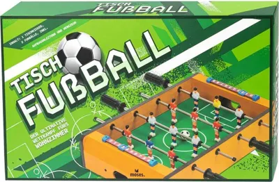 Obrázek produktu pro MOSES stolní fotbal Dřevěný stolní fotbal s plastovými figurkami
