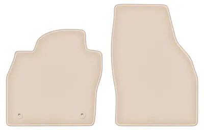 Produktbild von DURBAN Beige Velours-Fußmatten vorne für VW Taigo SUV (2021-)
