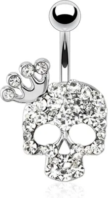Produktbild von Bauchnabelpiercing: Totenkopf Piercing