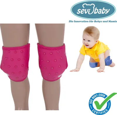Produktbild von Sevibaby Rosa Baby Knieschützer Krabbelhilfe Knieschoner Knieschutz 129-2