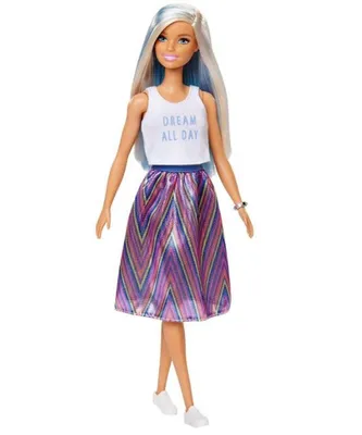 Produktbild von MATTEL FXL53 Barbie Fashionistas Puppe iBarbie Fashionista Grafikstil Rock, blond-blaue Haarem metal