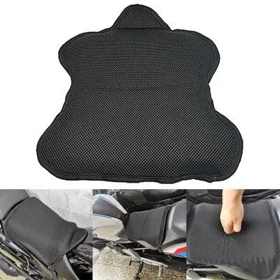 Produktbild von Gel-Motorsitzkissen mit atmungsaktivem Mesh und rutschfester Unterseite