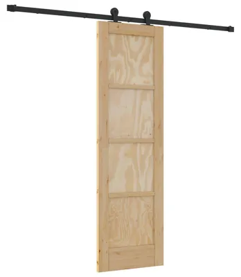 Zdjęcie produktu dla vidaXL Drzwi przesuwne ORKDAL Naturalne 61 x 198,5 cm Lite drewno sosnowe