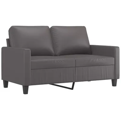 Produktbild von 2-Sitzer-Sofa Grau 120 cm Kunstleder