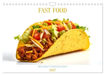 Produktbild von FAST FOOD (Wandkalender 2027 DIN A4 quer), CALVENDO Monatskalender