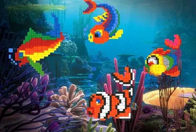 Produktbild von Stick it® Fische 4 in 4 XXL ca. 1.1.00 Teile - 4 Motive gleichzeitig steckbar