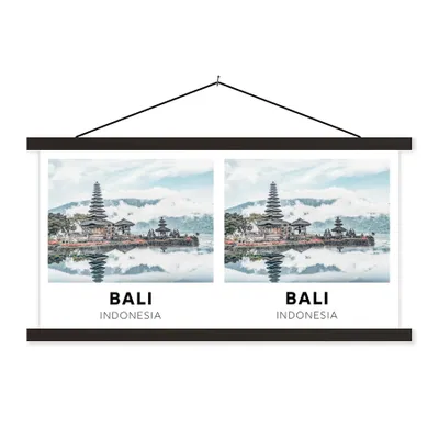 Produktbild von MuchoWow® Textilposter Bali - Indonesien - Wolken 120x60 cm mit schwarzem Rahmen - Dekoration Schlafzimmer