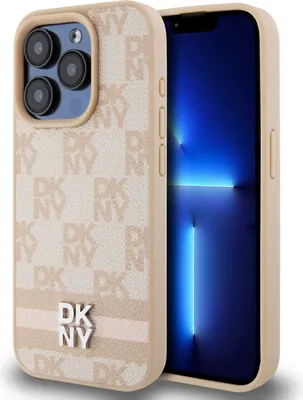 Produktbild von Dkny PolyurethanLeather Checkered Pattern And Stripe Iphone 13 Pro Handyhülle    One Size