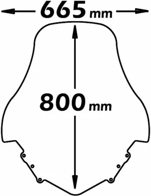 Obrázek produktu pro ISOTTA Vysoké čelní sklo 800x665mm pro YAMAHA Majesty