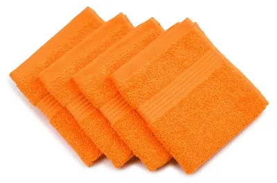 Zdjęcie produktu dla Gözze - Zestaw 4 sztuk ręczników do twarzy, miękkie i chłonne, 100% bawełna, 30 x 30 cm