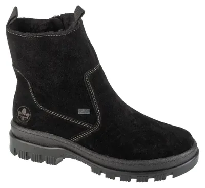 Obrázek produktu pro Boty Rieker – dámské boty, semiš, model PP6787 (velikost 37 EU), barva černá