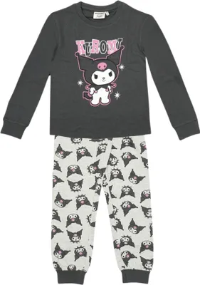 Produktbild von Zweiteiliges Kinder Pyjama-Set mit Kuromi (Langarm) Dunkelgrau 6 Jahre Disney