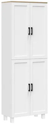 Immagine prodotto di Mobile Dispensa da Cucina 60x30x170,5 cm a 4 Ante in Legno Bianco