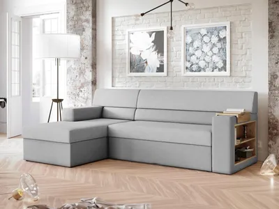 Obrázek produktu pro Rohová sedací souprava RUFINO světlešedá - SAWANA 84