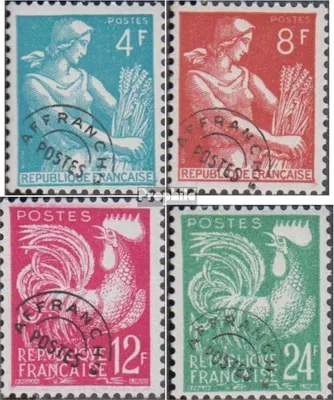 Produktbild von Briefmarken Frankreich 1954 Mi 991-994 (kompl.Ausg.) postfrisch Vorausentwertung