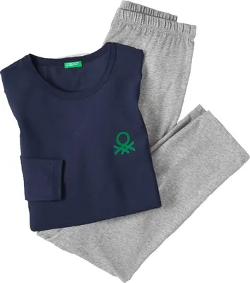 Produktbild von Benetton Herren Pyjama, atmungsaktiv