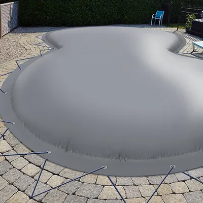 Produktbild von Aufblasbare Poolabdeckung Achtformpool 770 x 500 cm I Achtform 7,7 x 5 m I grau (RAL7038)