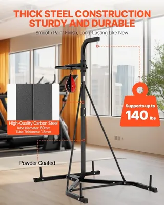 Obrázek produktu pro 2 v 1 Odolný rám pro boxovací pytel Boxovací fitness stojan Ocel