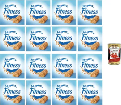 Produktbild von Nestlé Fitness Original Barrette di Cereali Integrali 141g, Vollkorn-Müsliriegel (6 x 23,5 g) 16 x 141 g + Italian Gourmet polpa 400gr