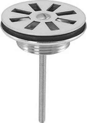 Produktbild von ASW Universalventil 100030 messing-vernickelt, mit Siebplatte, Stopfenventil