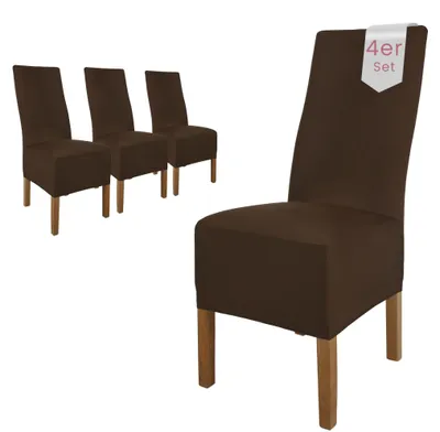 Obrázek produktu pro Sada čtyř elastických potahů na židle pro elegantní jídelny