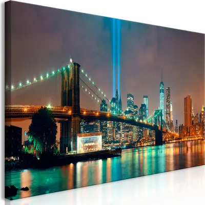 Produktbild von Wandbild Mega XXXL New York 250x125 cm Einteiliger XXL-Format Kunstdruck zur Selbstmontage Leinwandbilder moderne Bilder DIY Wanddekoration Wohnung Deko NY City Stadt d-B-0088-ak-e