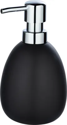 Produktbild von WENKO Seifenspender Mod. Polaris Schwarz matt, Keramik, 390 ml