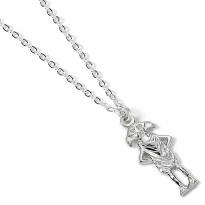Image de Carat Shop, The Harry Potter Collier & Pendentif Dobby l'elfe de maison (argenté)